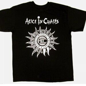 ALICE IN CHAINS Tribal Sun T-shirt Grunge Heavy Metal Tee Rock Band Shirt